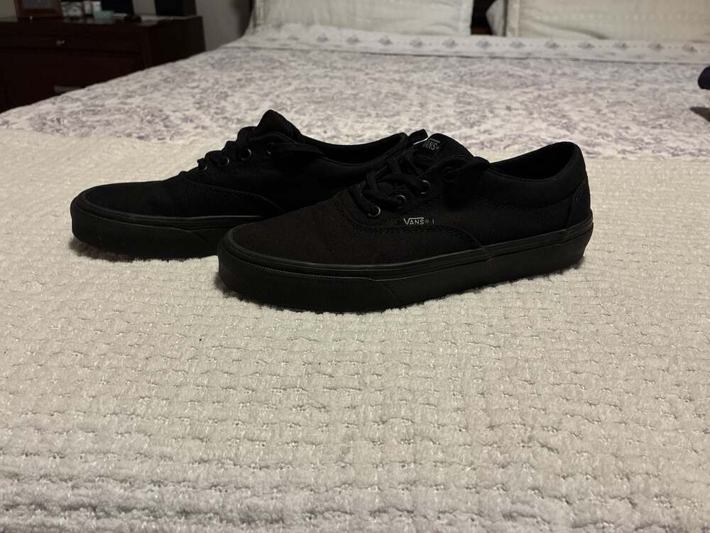 Vans Era Triple Black Canvas Skate Shoes